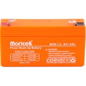 تصویر باتری موریسل 6 ولت 1.2 آمپر ساعت Moricell 