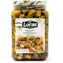 تصویر زیتون کبابی لوراس بدون هسته وزن ۱۴۵۰ گرم 
