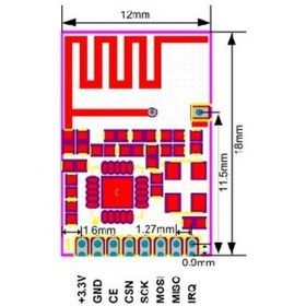 تصویر ماژول انتقال بیسیم اطلاعات +NRF24L01 