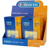 تصویر چسب دوطرفه1میل فوم دایره2/2سانت45عددی استورم کدHL-102122 (24 تایی) 