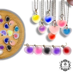 تصویر قلب پاستیلی رنگی 