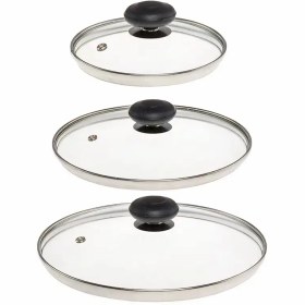 تصویر درب قابلمه و تابه مجموعه 3 عددی سایز 20-24-28 