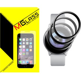 تصویر محافظ صفحه نمایش نانو ام گلس مدل NMG مناسب برای ساعت هوشمند سامسونگ Watch Active 2 40mm بسته سه عددی مشکی ا بند ساعت هوشمند ام گلس بند ساعت هوشمند ام گلس