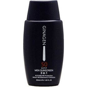 تصویر کرم ضد آفتاب 3 در 1 مردانه GINAGEN Ginagen 3 In 1 Sunscreen For Men SPF50 50ml