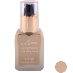 تصویر کرم پودر فاقد روغن حجم 30 میل لوسمنت 214 Losment Contain Makeup Base Lotion Makeup Foundation 30 ml