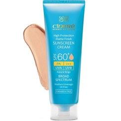 تصویر کرم ضد آفتاب سینره SPF60 رنگی بژ طبیعی (مات) 50 میل 