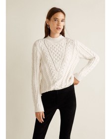 تصویر بلوز بافت ضخیم لطیف MANGO 