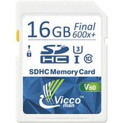 تصویر کارت حافظه ویکومن viccoman SD 16GB 90 MB/S 600X U3 