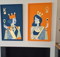 تصویر تابلو شاه و بی بی 