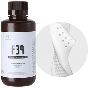 تصویر رزین F39 منعطف لاستیکی رزیون رنگ سفید F39 White Flexible Rubber-like 3D Printer Resin 