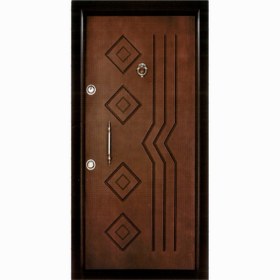 تصویر درب ضدسرقت مدل چهار قاب لوزی 