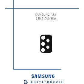 تصویر شیشه لنز دوربین گوشی Samsung Galaxy A52 Samsung Galaxy A52 Camera Glass Lens