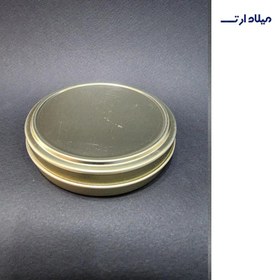 تصویر قوطی فلزی طلایی قطر9 ارتفاع2 