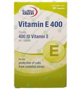 تصویر کپسول یوروویتال ویتامین E  گیاهی 400 واحد 60 عددی ا EuRho Vital Vitamin E 400 IU 60 Caps EuRho Vital Vitamin E 400 IU 60 Caps