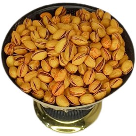 تصویر پسته احمد آقایی دستچین پرفروش زعفرانی خالص - بسته ی یک کیلوگرمی Ahmad Aghaei Pistachios, hand folded, economical, saffron