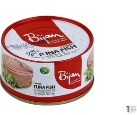 تصویر کنسرو تون ماهی در روغن گياهی 180گرمی بیژن bijan180gr tuna fish