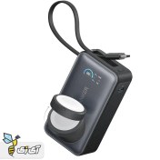 تصویر پاوربانک انکر مدل A1657 ظرفیت ۱۰ هزار میلی آمپر با قابلیت شارژ بی سیم اپل واچ 