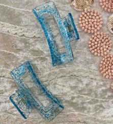 تصویر کلیپس شیشه ای اکلیلی مو 