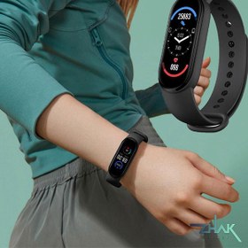 تصویر دستبند هوشمند شیائومی Mi Band 6 (های کپی) ا Xiaomi Mi Smart Band 6 high copy Xiaomi Mi Smart Band 6 high copy