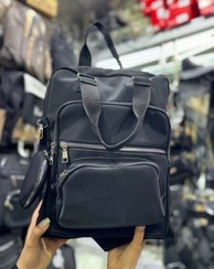 تصویر کوله پشتی دانشجویی برزنتی جا دار اسپرت Sports roomy canvas student backpack