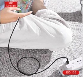 تصویر کابل شارژ سریع میکرو یو اس بی 3 آمپر یک متری ارلدام EARLDOM EC-135M 3A Fast Charging Cable With LED 