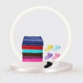 تصویر ست حوله و هدبند فیشیال 