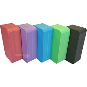 تصویر آجر تک رنگ فومی یوگا : yoga block black