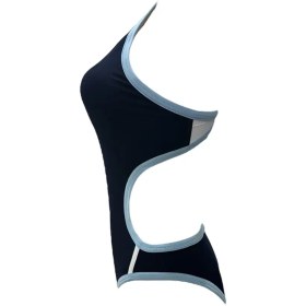 تصویر مایو زنانه بند نیلی 