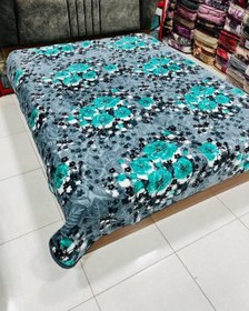 تصویر پتودونفره عروس طوسی گل سبز 