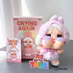 تصویر عروسک لبوبو کرای بیبی پاپ مارت سایز ۱۵ سانت 