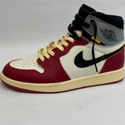 تصویر کتونی : ایر جوردن ۱ ریترو های او‌جی یونین ال‌اِی – بلک‌تو/قرمز Air Jordan 1 Retro High OG “Union LA – Black Toe/Red” محصول : ویتنام - 45 Air Jordan 1 Retro High OG “Union LA – Black Toe/Red”
