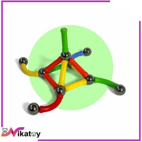 تصویر مگنا مگ مغناطیسی 85 قطعه اهنربایی لگو ساختنی سازه فکری اسباب بازی 