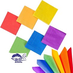 تصویر دستمال کاغذی کوکتل رنگی 