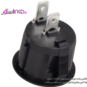 تصویر کلید راکر گرد دو حالته ۲ پین 