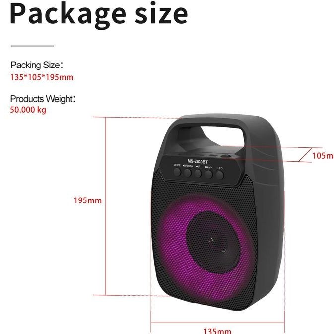 خرید و قیمت 2023 newest Super Bass Wireless HIFI Bt Speaker 3D