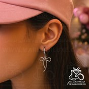 تصویر گشواره پاپیونی استیل 