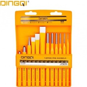 تصویر ست سنبه پین درآر، نشان و قلم 12 عددی دینگی DINGQI مدل CG01014 