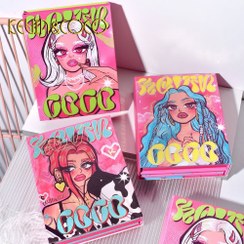 تصویر پالت سایه کوین کوکو ۴ صفحه‌ای ۴۳ رنگ شاین و مات 