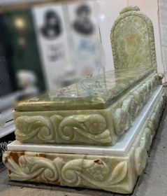 تصویر سنگ قبر مرمرسبز کد00896 