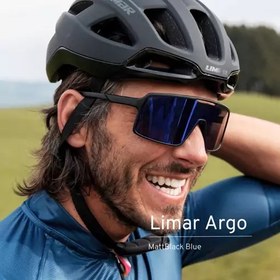 تصویر عینک دوچرخه سواری لیمار مدل LIMAR ARGO MATT BLACK-BLUE مشکی-آبی 