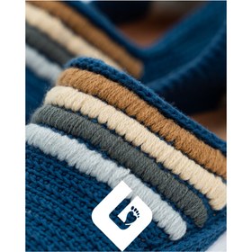 تصویر گیوه سرمه ای چهارخط 