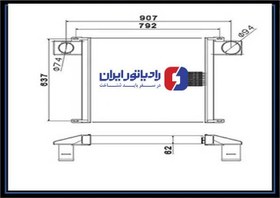 تصویر رادیاتور اینترکولر بنز ده تن (18تن) رادیاتورایران 