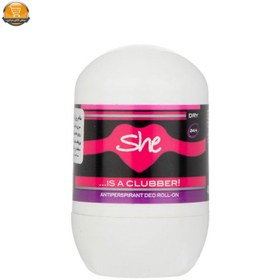 تصویر رول ضد تعریق زنانه کلابر شی She is clubber For Women Roll On Deodorant