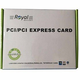 تصویر کارت PCI – USB3.0 رویال مدل RP-304 ا Royal RP-304 2 Port USB 3.0 PCI Express Card Royal RP-304 2 Port USB 3.0 PCI Express Card