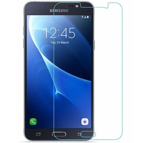 تصویر محافظ صفحه نمایش شیشه ای مدل Tempered مناسب برای گوشی موبایل سامسونگ Galaxy J7 2016 - بی رنگ شفاف 
