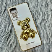 تصویر قاب گوشی شیامی note 11 pro /note 12 pro کاور محافظ طرح مای کیس فانتزی خرسی سفید مناسب گوشی note 11 pro /note 12 pro 