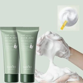 تصویر فوم شستشو صورت تیوپی آووکادو سادور Sadeor avocado cleanser