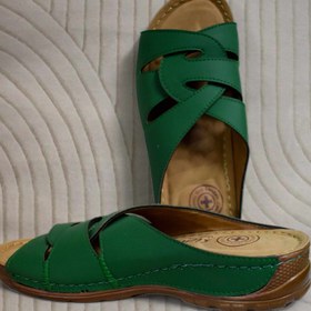 تصویر صندل طبی مدل گلی سبز sandal tebi model Goli green