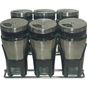 تصویر ست جای ادویه 7 پارچه کاپریس مدل پارادایس کد GSB6 