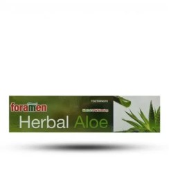 تصویر خمیر دندان اسپانیایی فورامن FORAMEN Herbal Aloe سفید کننده،حاوی عصاره آلوئه ورا 75 میل 